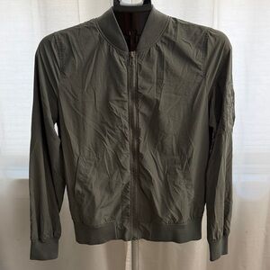 Olive Green women Bomber Jacket